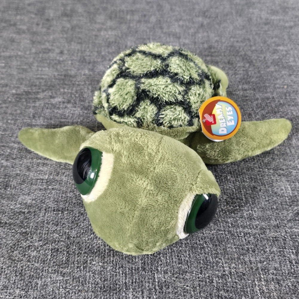 Aurora World Dreamy Eyes Slide Sea Turtle Green Plush Stuffed Animal 10" 21219
